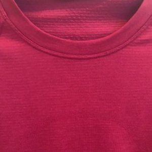 Lululemon Long Sleeve Running Shirt. Size 2. Deep Luxe color (Pomegranate color)